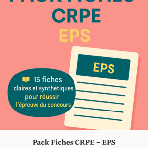 Packs fiches EPS CRPE (concours M2)