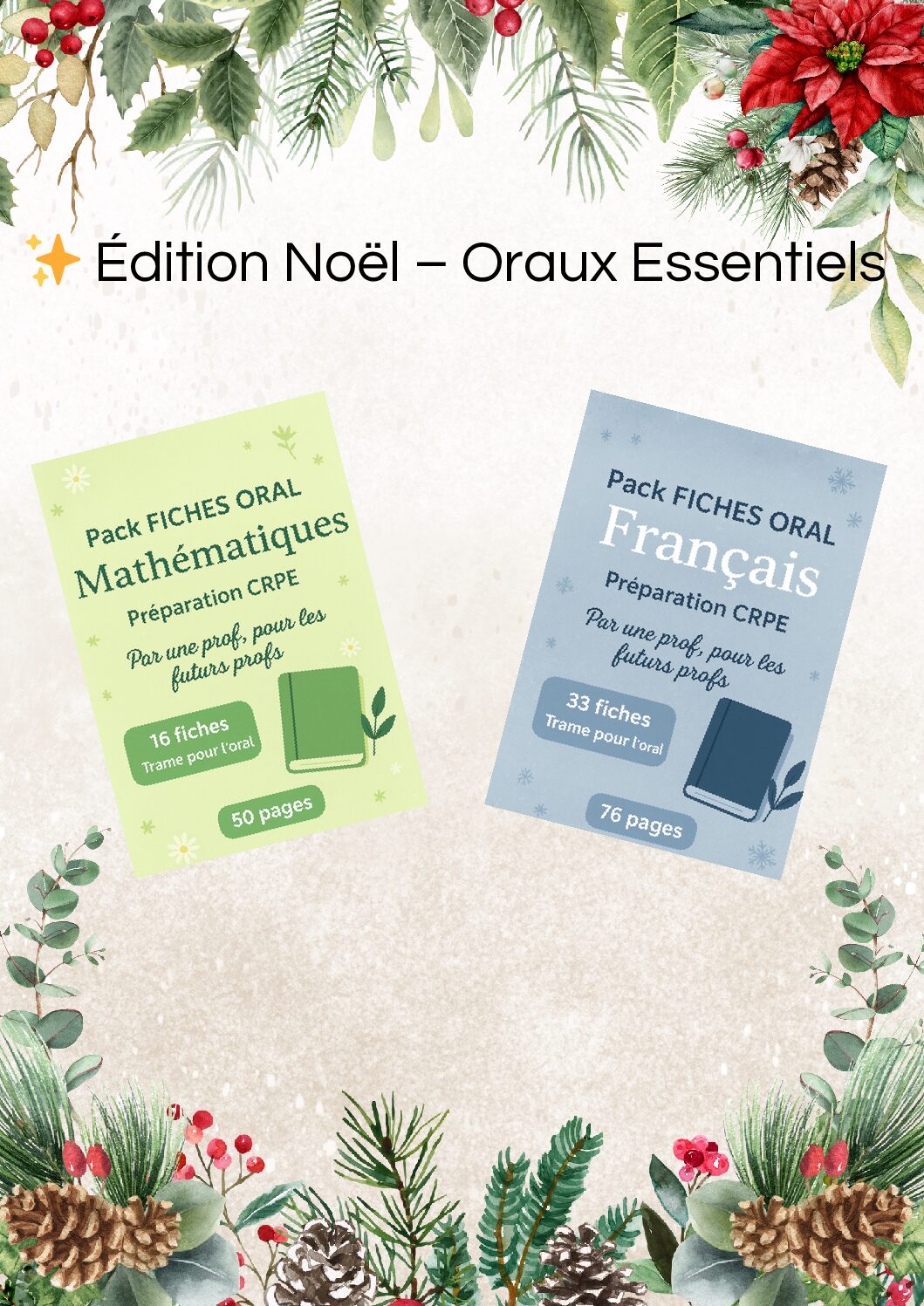 ✨ Édition Noël – Oraux Essentiels
