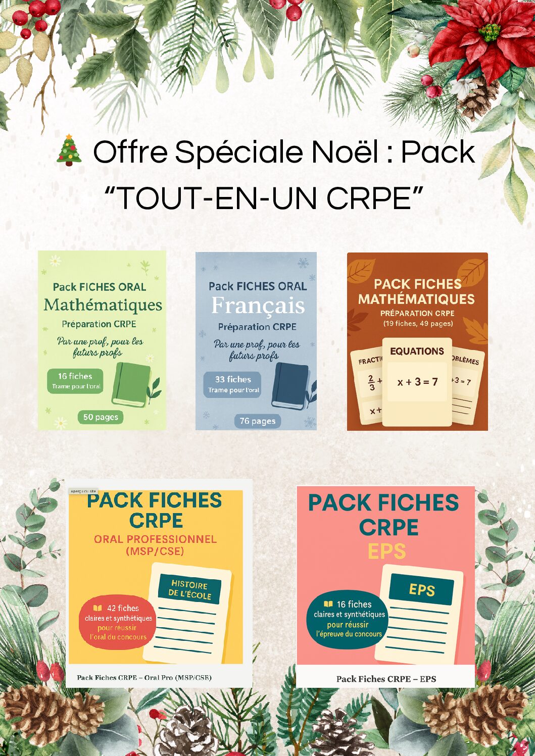 🎄 Offre Spéciale Noël : Pack “TOUT-EN-UN CRPE”