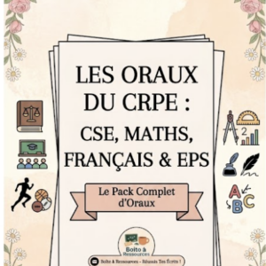 Pack préparation pour les oraux
